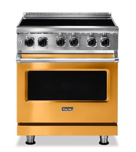 Viking - 5 Series 4.7 Cu. Ft. Freestanding Electric Induction Range - Daffodil