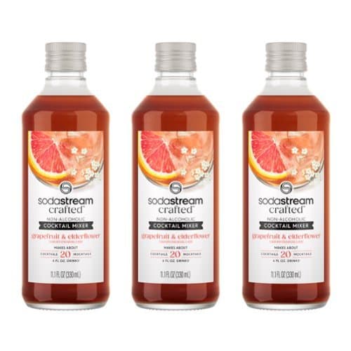 SodaStream - Crafted Mixers Elderflower Grapefruit Drink Mix 3-Pack