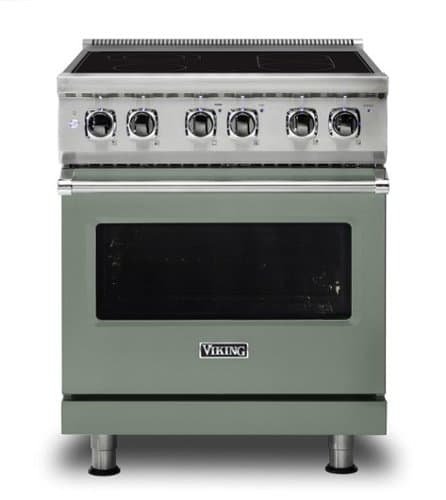 Viking - 5 Series 30" Wide Freestanding Electric Range - Eucalyptus
