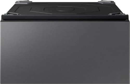 Samsung - Bespoke AI All-in-One Washer/Dryer Laundry Pedestal with Storage Drawer - Dark Steel