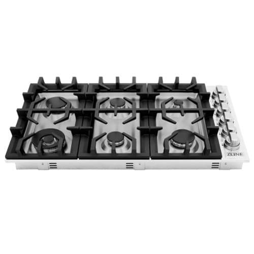 ZLINE - 36 in. Gas Cooktop with 6 Burners (RC36) - Stainless Steel