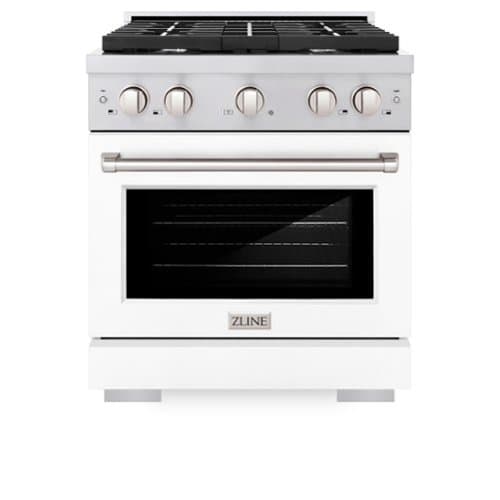 ZLINE - 30" Paramount Dual Fuel Range with 4 Burners and Convection Oven (SDR-WM-30) - Black Matte