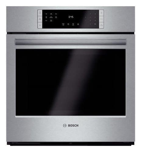 Bosch - 800 Series 27" 3.9 Cu. Ft. Built-In Single Electric Wall Oven with True Convection - Stainless Steel