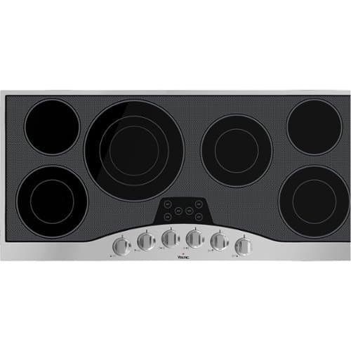 Viking - 44.9" Electric Cooktop - Stainless Steel