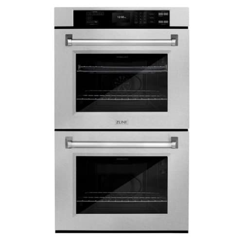 ZLINE - 30 in. True Convection Double Wall Oven w/ Air Fry - Satin Stainless Steel