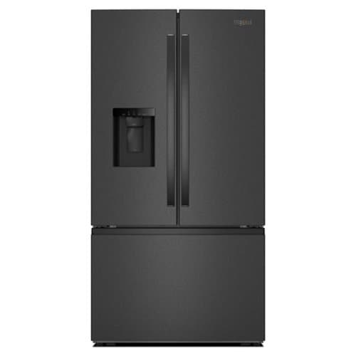 Whirlpool - 30 cu. ft. French Door Bottom Freezer Refrigerator with In-Door Water and Ice Maker - Black Stainless Steel
