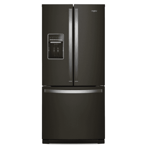 Whirlpool - 20 Cu. Ft. Wide French Door Refrigerator - Black Stainless Steel