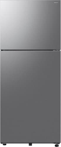 Samsung - 18 cu. ft. Garage Ready Top Freezer Refrigerator with All-Around Cooling - Stainless Steel
