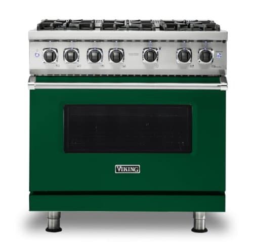 Viking - 36"W./24"D. 5.1 Cu. Ft. Gas Sealed Burner Range-6 Burners-Ivy-LP - Ivy