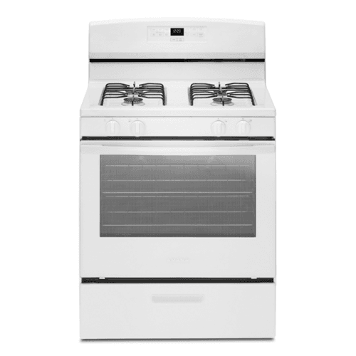 Amana - 5.1 Cu. Ft. Freestanding Gas Range with Bake Assist Temps - White
