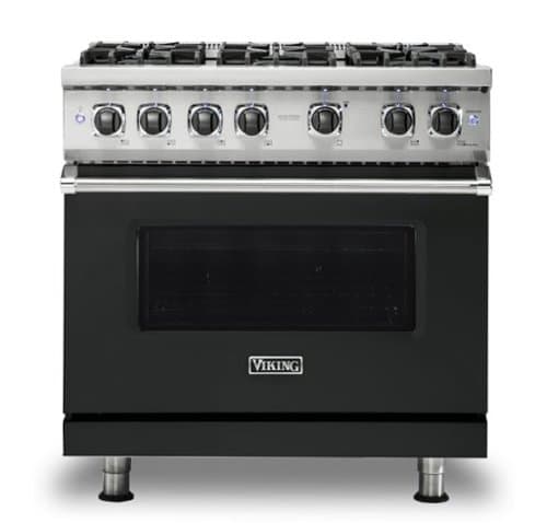 Viking - 36"W./24"D. 5.1 Cu. Ft. Gas Sealed Burner Range-6 Burners-Antique Bronze - Antique Bronze