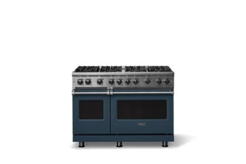 Viking - 6.1 Cu. Ft. Professional 5 Series Freestanding Double Oven Gas Convection 8 Burner Range - Squall
