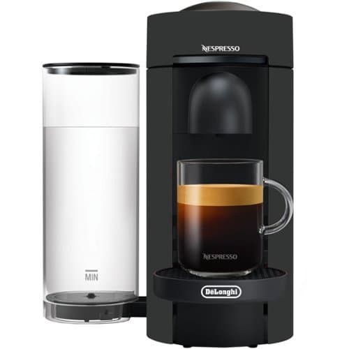 Nespresso - VertuoPlus Coffee & Espresso Single-Serve Machine, 120V - Black Matte