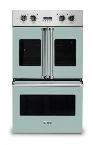 Viking - 30" 7 Series French Door Double Built-In Electric Thermal Convection Oven - Splash