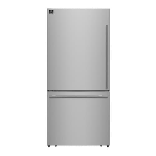 Forno Appliances - Milano Espresso 17.2 Cu. Ft. Bottom Freezer Refrigerator with Built-In Ice Maker - Stainless Steel