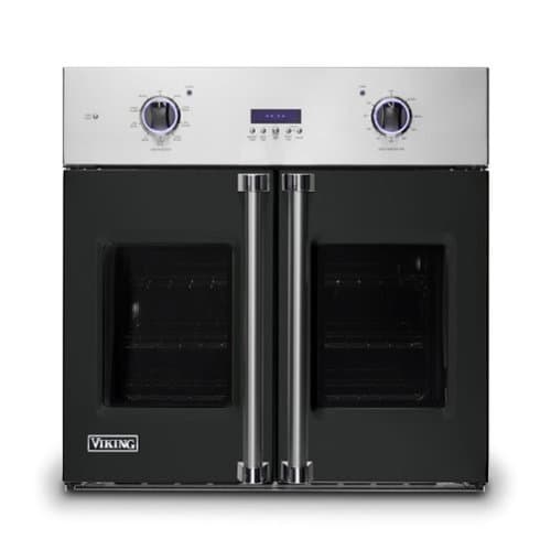 Viking - 30" 7 Series French Door Single Built-In Electric Thermal Convection Oven - Antique Bronze