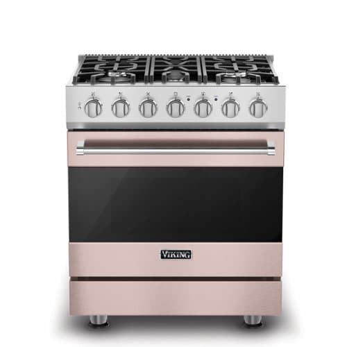 Viking - 3 Series 4.7 Cu. Ft. Self-Cleaning Freestanding Dual Fuel Convection Range - Blush - Blush