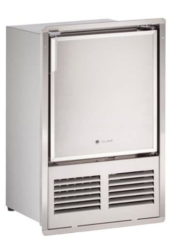 U-Line - 14" 23-Lb. Freestanding Ice Maker - Stainless Steel