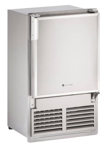 U-Line - 14" 23-Lb. Freestanding Ice Maker - Stainless Steel