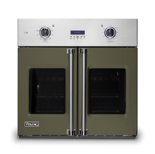 Viking - 30" 7 Series French Door Single Built-In Electric Thermal Convection Oven - Martini