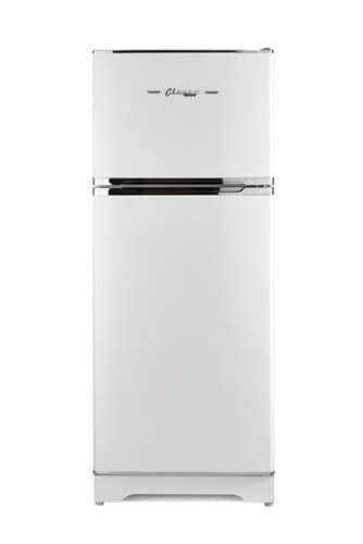 Unique Appliances - Off-Grid Classic Retro 27.2 in. 14 cu. ft. Propane Top Freezer Refrigerator - Marshmallow White