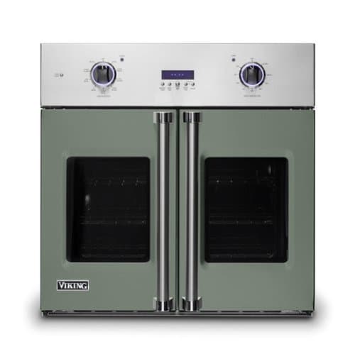 Viking - 30" 7 Series French Door Single Built-In Electric Thermal Convection Oven - Eucalyptus