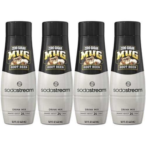 SodaStream - Mug Zero Root Beer Drink Mix 4-Pack - Brown