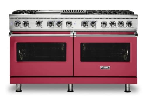 Viking - 5-Series Dual Fuel Self-Clean 60"W Sealed Burner Range - Valentine
