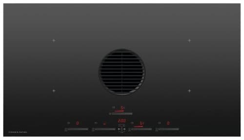 Fisher & Paykel - 36" Downdraft Induction Cooktop Duct Out - Black