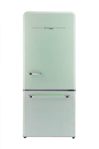 Unique Appliances - Classic Retro 30 in 17.7 cu. ft. Frost Free Retro Bottom Freezer Refrigerator - Summer Mint Green