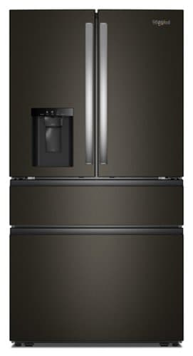 Whirlpool - 29 Cu. Ft. Family-Sized Capacity French Door Refrigerator with Flexible Temperature Drawer - Print Resist Blk Stnlss