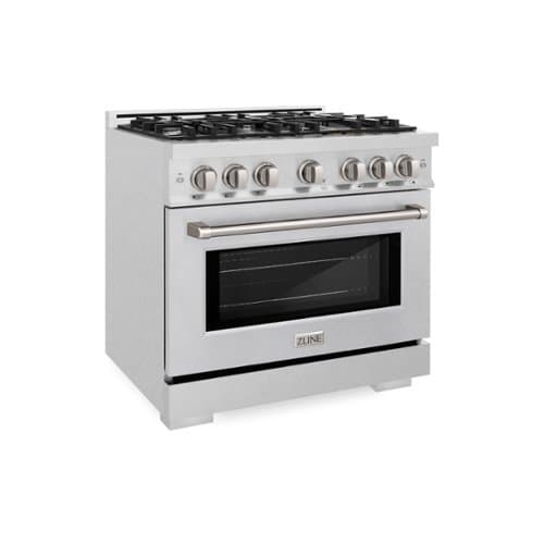 ZLINE - 36 in. Select Dual Fuel Satin Steel Range w/ 6 Burners & Convection Oven (HDRS-36) - Stainless Steel