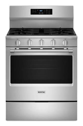 Maytag - 5.0 Cu. Ft. Freestanding Gas Range With No Preheat Air Fry and Air Baking - Stainless Steel