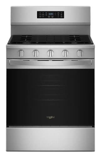 Whirlpool - 5.0 Cu. Ft. Freestanding Gas Range with Air Cooking Technology - Stainless Steel