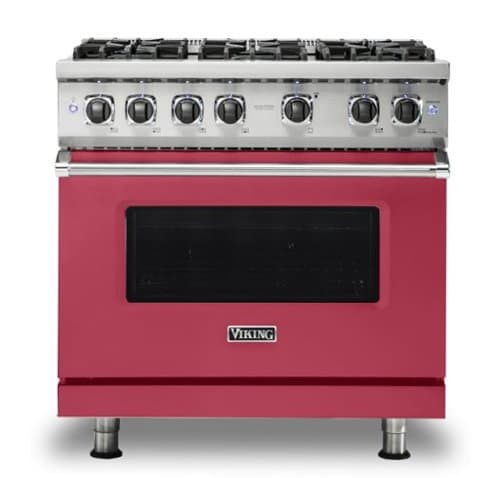 Viking - 36"W./24"D. 5.1 Cu. Ft. Gas Sealed Burner Range-6 Burners-Valentine - Valentine