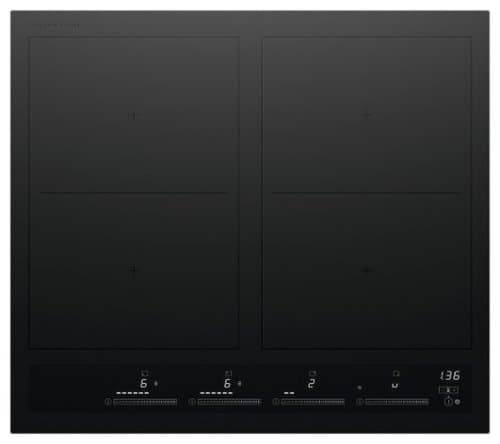 Fisher & Paykel - 24" Cooktop, 4 Zones with SmartZone - Black