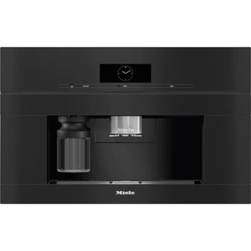 Miele - CVA 7875 Built-In Coffee Machine with DirectWater. Large touch display with One Button Touch for 2 coffees - Obsidian Black