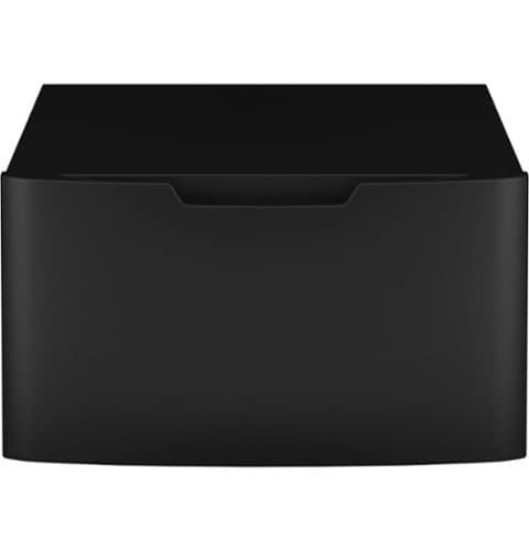 GE - 16” Laundry Pedestal with Storage Drawer for Select Washers and Dryers - Carbon Graphite