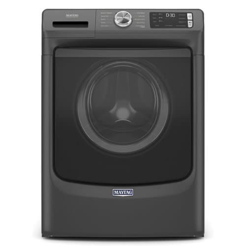 Maytag - 4.5 Cu. Ft. High-Efficiency Stackable Front Load Washer with Steam and Fresh Spin - Volcano Black