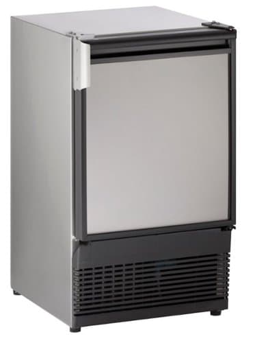 U-Line - 15" 25-Lb. Freestanding Icemaker - Stainless Steel