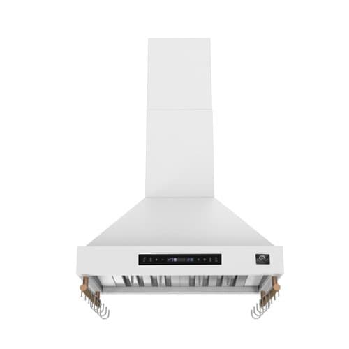 Forno Appliances - 30 inches - Externally Vented - Wall Range Hood - White