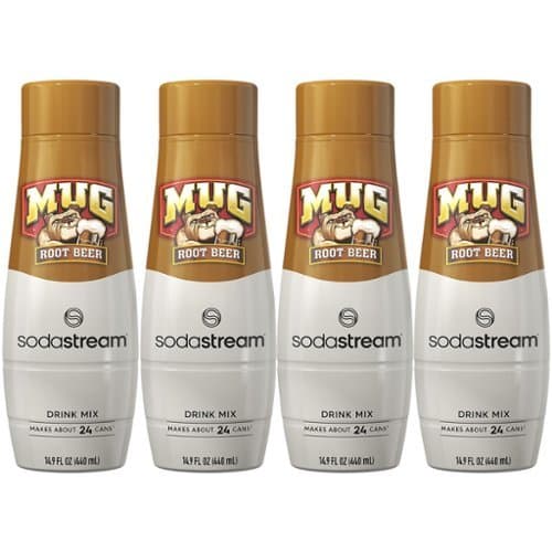 SodaStream - Mug Root Beer Drink Mix 4-Pack - Brown