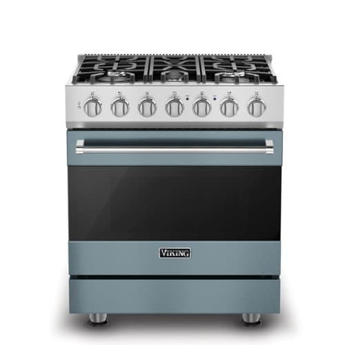 Viking - 3 Series 4.7 Cu. Ft. Self-Cleaning Freestanding Dual Fuel Convection Range - November Sky - November Sky