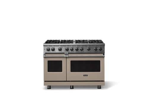 Viking - 6.1 Cu. Ft. Professional 5 Series Freestanding Double Oven Gas Convection 8 Burner Range - Nantucket