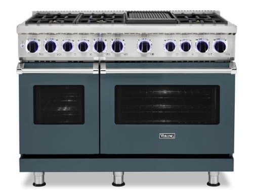 Viking - 48"W./24"D. Dual Fuel Sealed Burner Range-6 Burners/Griddle - Squall