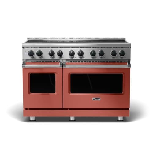 Viking - 5 Series 48" Wide Freestanding Electric Induction Range - Spiced Cider