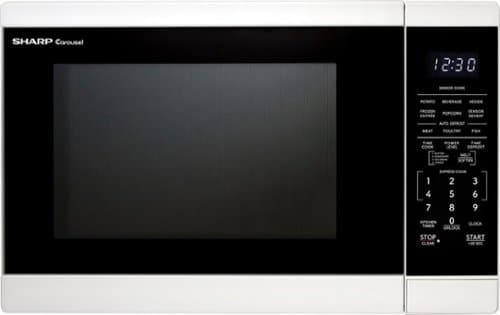 Sharp - 1.4 cu ft Countertop Microwave With Sensor Cooking - White