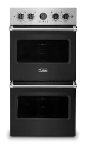 Viking - 27"Premiere Electric Double Oven - Cast Black