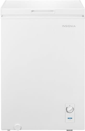 Insignia™ - 3.5 Cu. Ft. Garage-Ready Chest Freezer - White