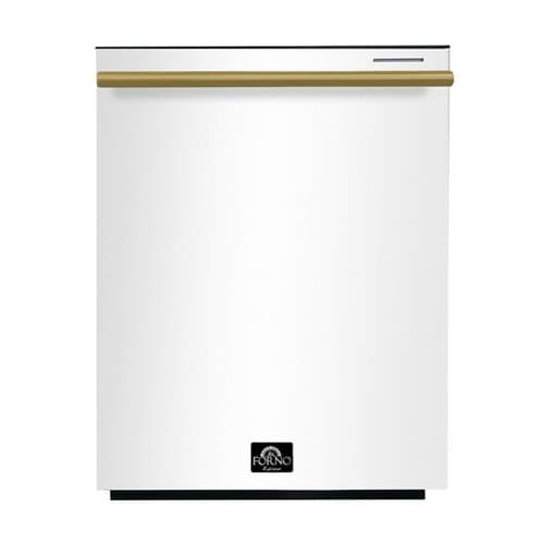 Forno Appliances - Pozzo 24" Top Control Built-In Stainless Steel Tub Dishwasher with 3rd Rack and 49dBA - White